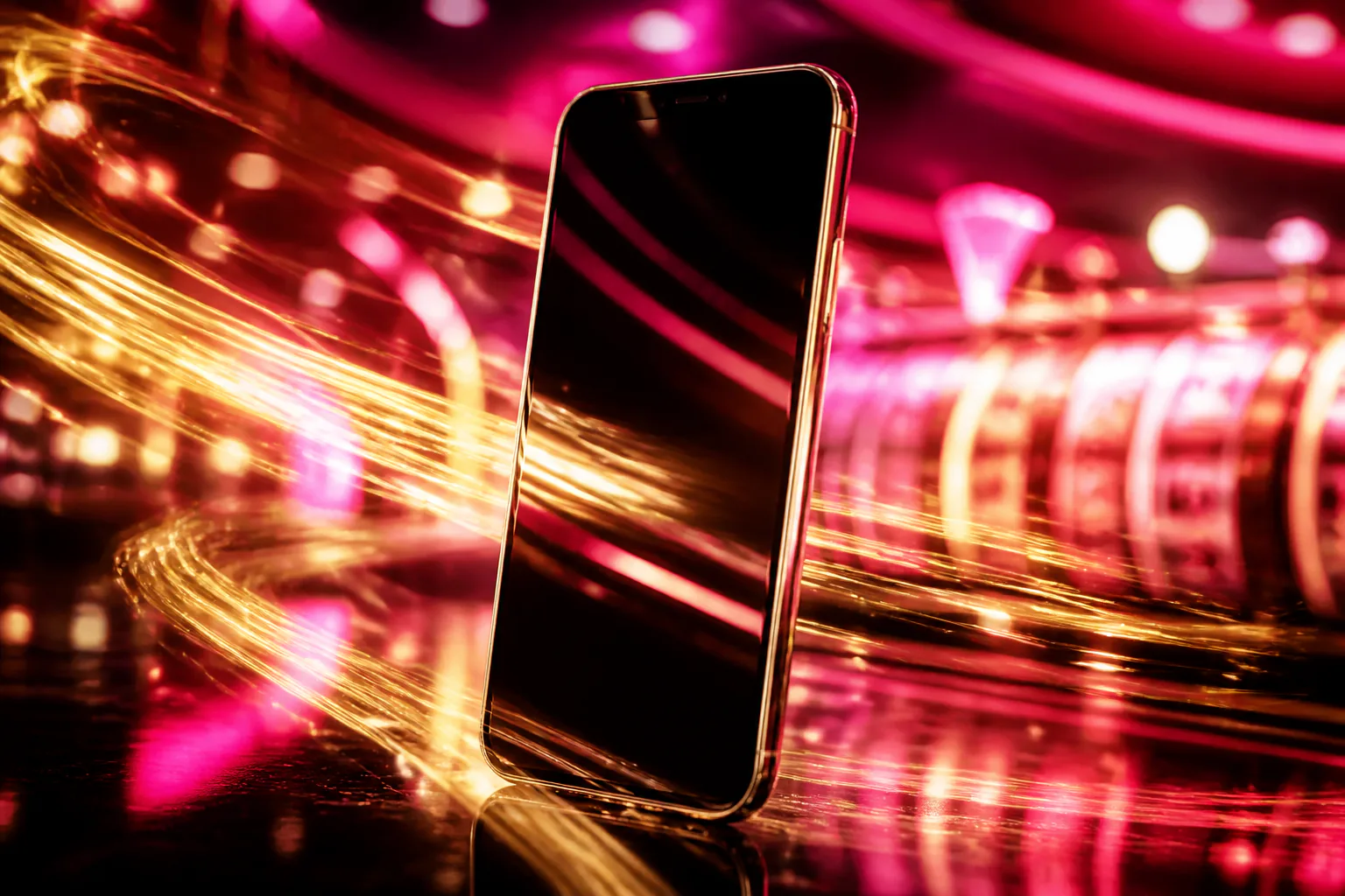 Smartphone mit geöffnetem Royal Casino mobil Browser